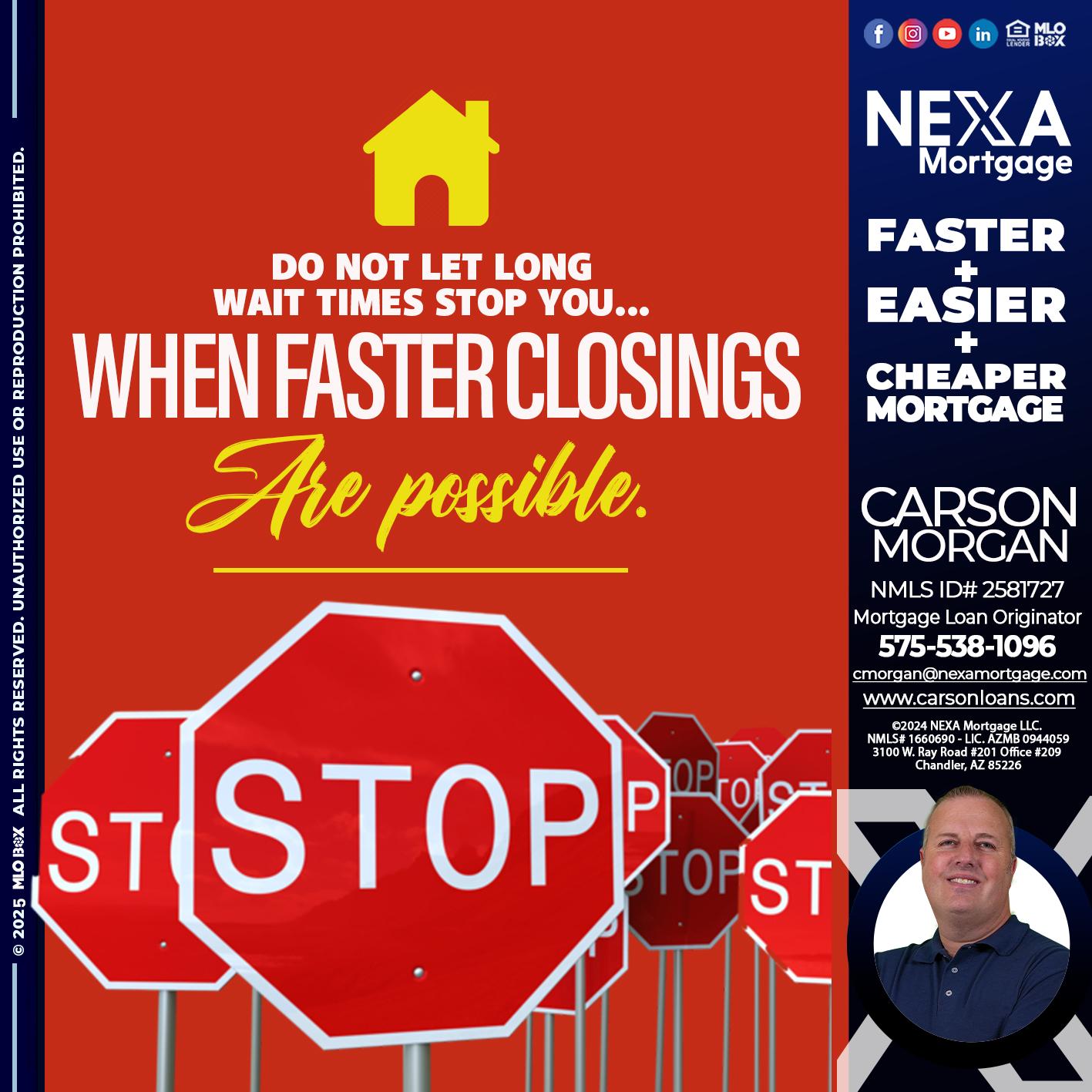 DO NOT LET - Carson Morgan -Mortgage Loan Originator